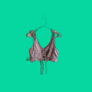 Princess Polly Purple Delilah Floral Front Tie Size 2